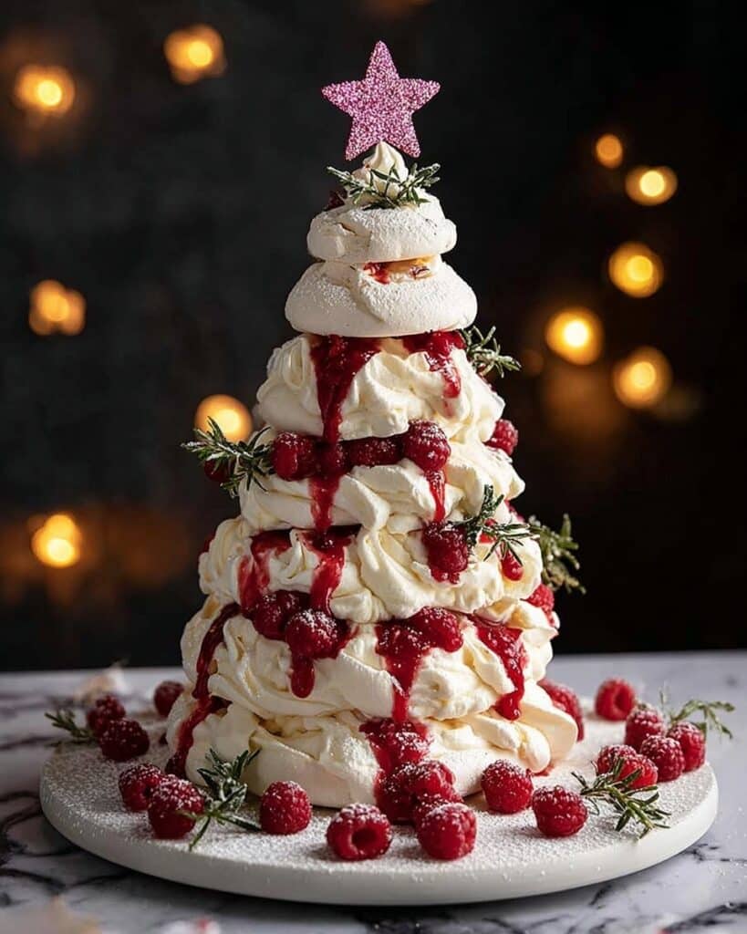 Festive Pavlova Christmas Tree Recipe