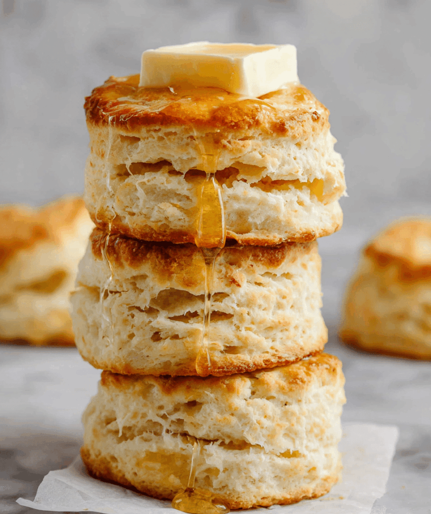 Flaky Homemade Buttermilk Biscuits Recipe