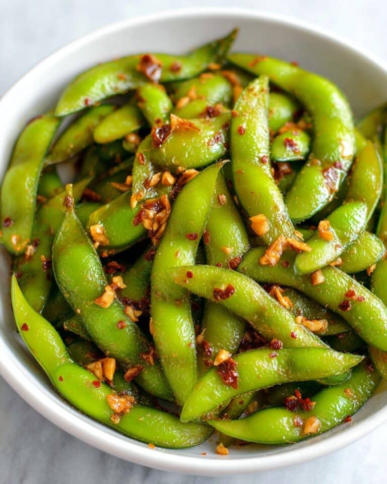 Garlic Ginger Spicy Edamame Recipe