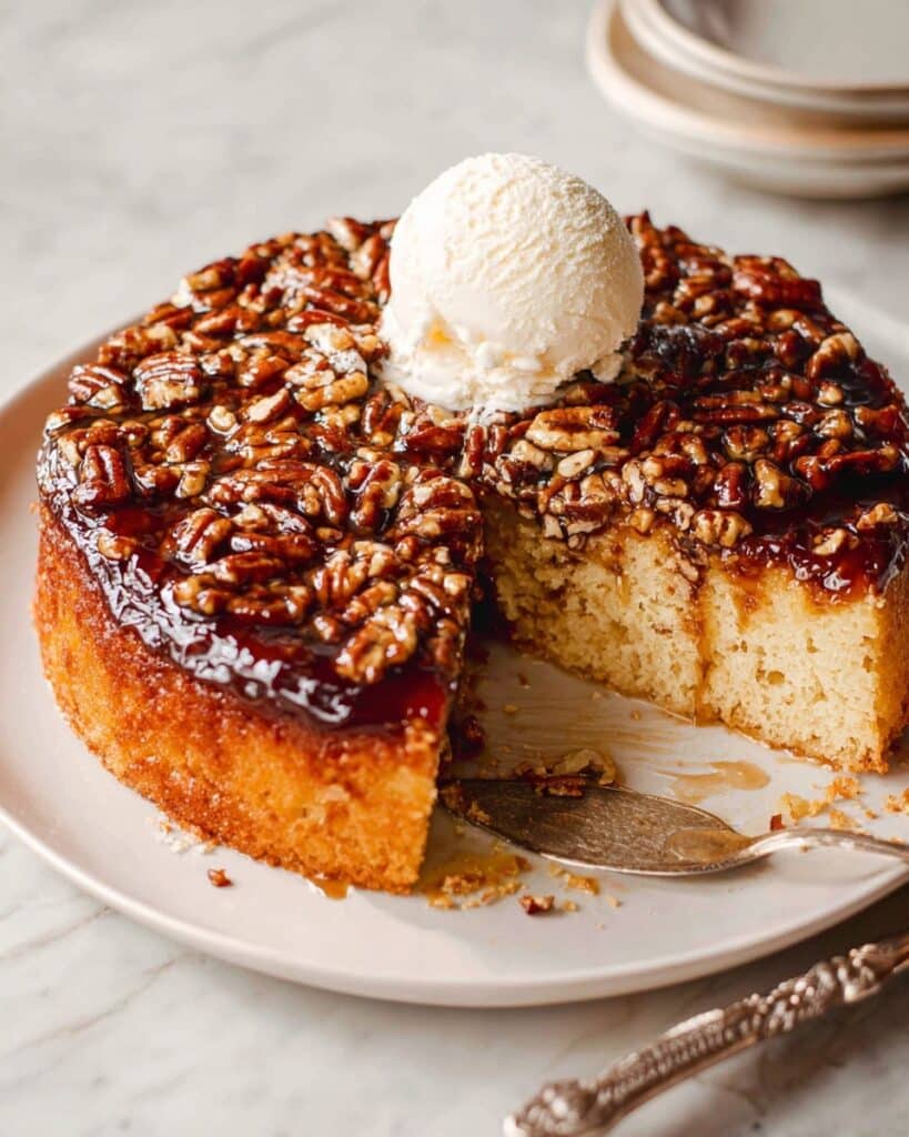 Pecan Upside Down Cake Recipe