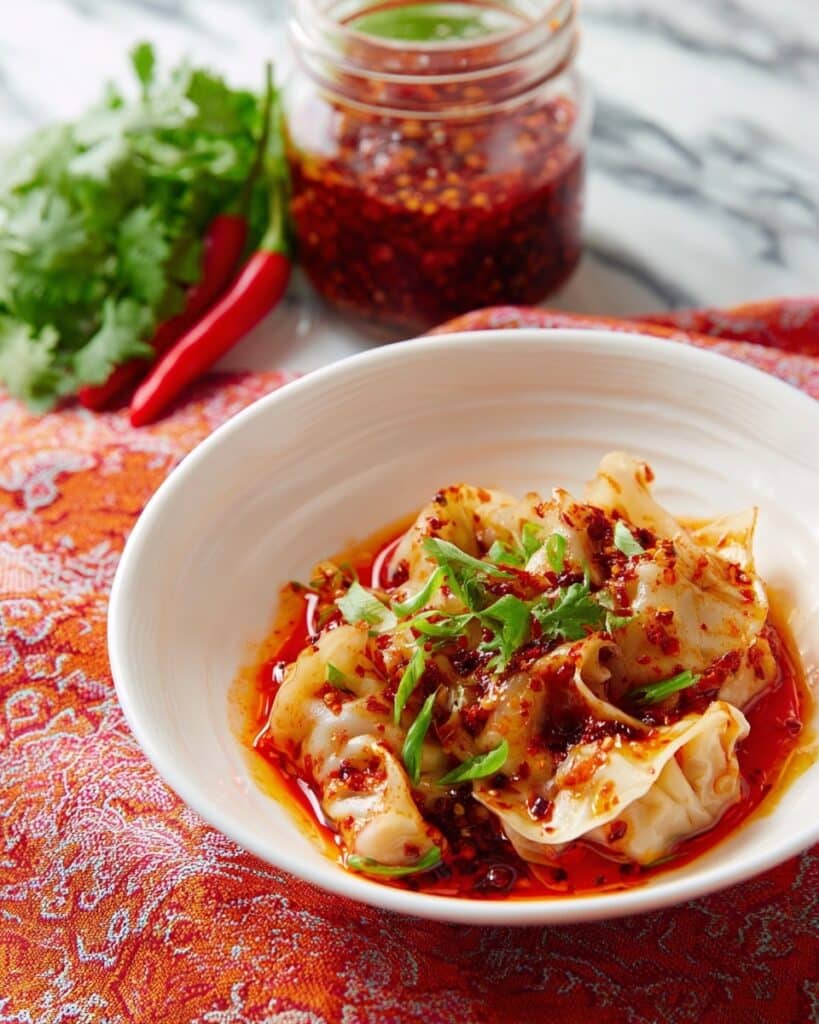 Spicy Wontons in Chili Oil Recipe