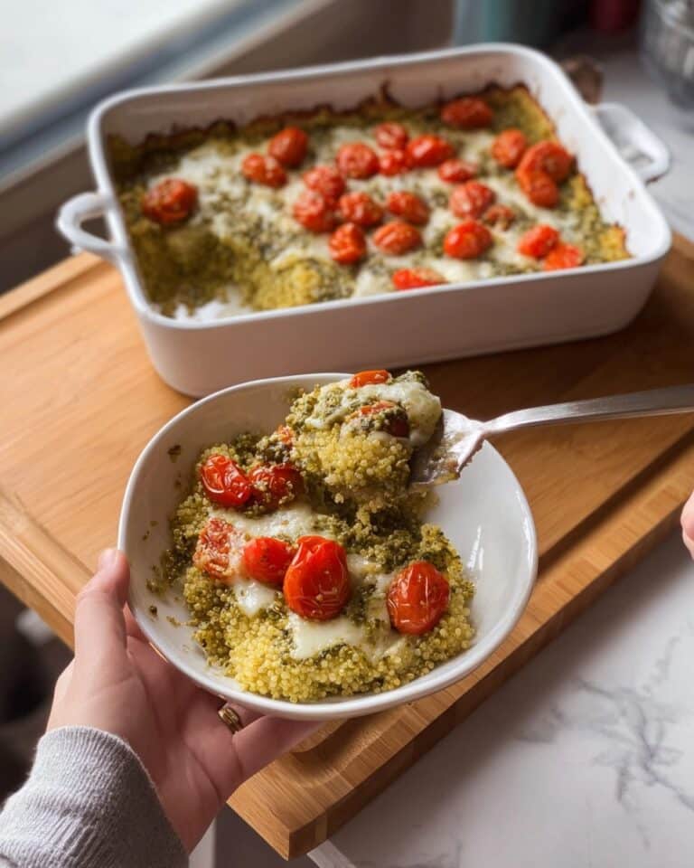 Quinoa Pesto Chicken Bake Recipe