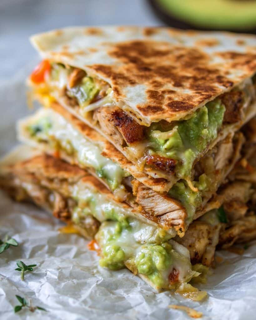 Chicken Avocado Quesadillas Recipe