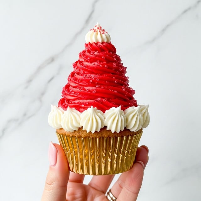 Santa Hat Cupcakes Recipe