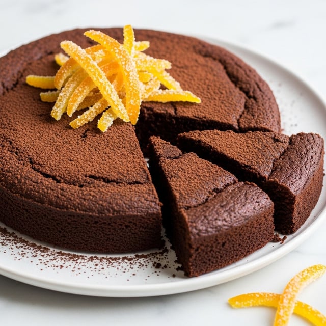 Almost Flourless Chocolate-Orange Cake Recipe