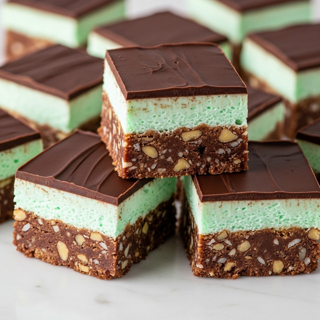 Chocolate Mint Nanaimo Bars Recipe
