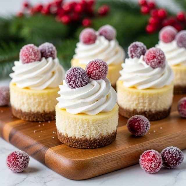 Sugared Cranberry Cheesecake Bites Recipe