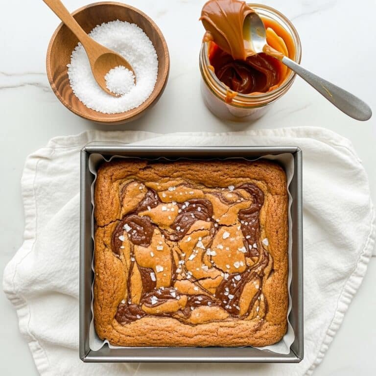 Salted Caramel Blondies Recipe