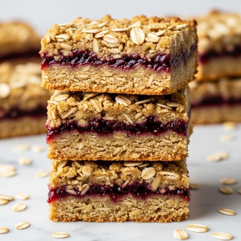 Peanut Butter Jelly Oat Bars Recipe