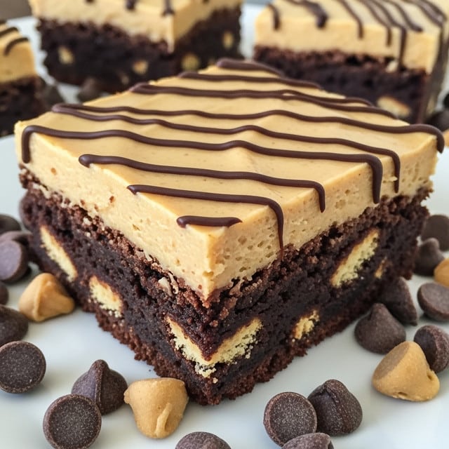 Peanut Butter Brownie Bars Recipe