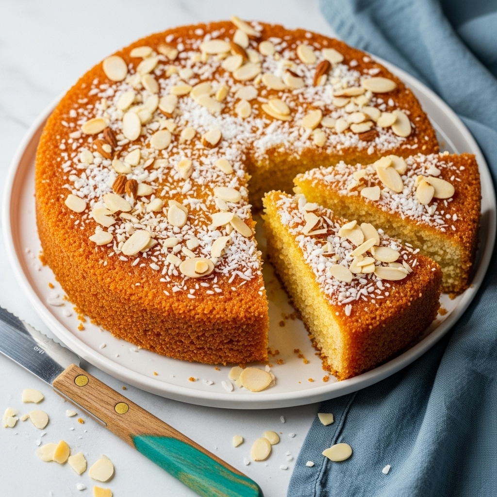 Basbousa (Egyptian Semolina Cake) Recipe