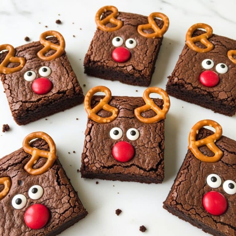 Christmas Reindeer Brownies Recipe