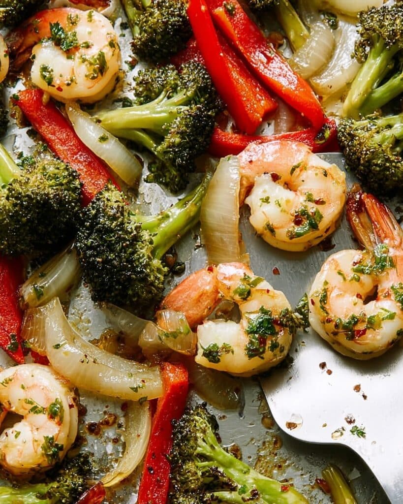 Sheet-Pan Garlicky Shrimp and Veggies Recipe