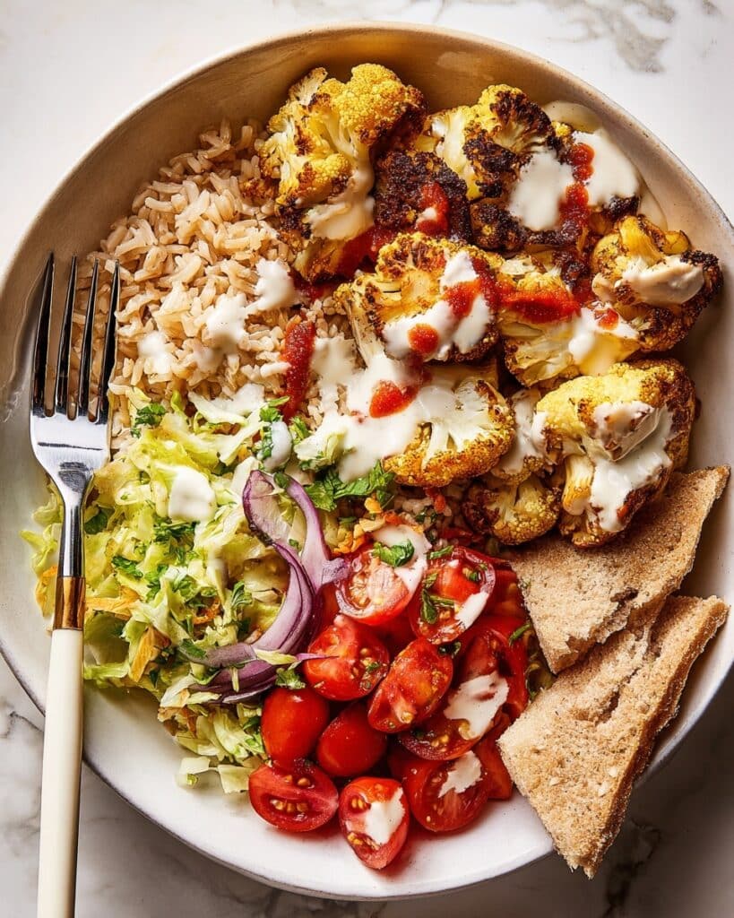 Halal Cart-Style Cauliflower Bowl Recipe