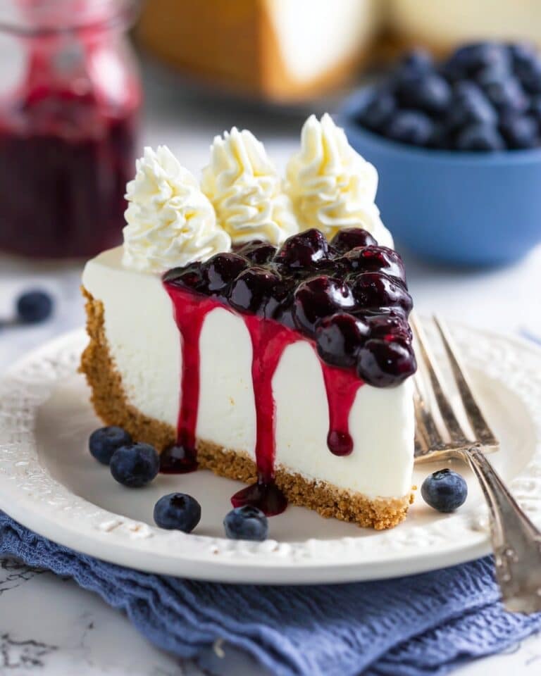No Bake Blueberry Cheesecake Recipe