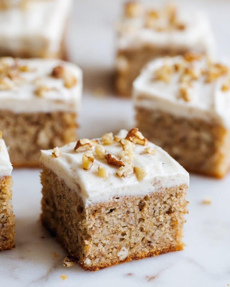Banana Walnut Cake with Cream Cheese Frosting Recipe