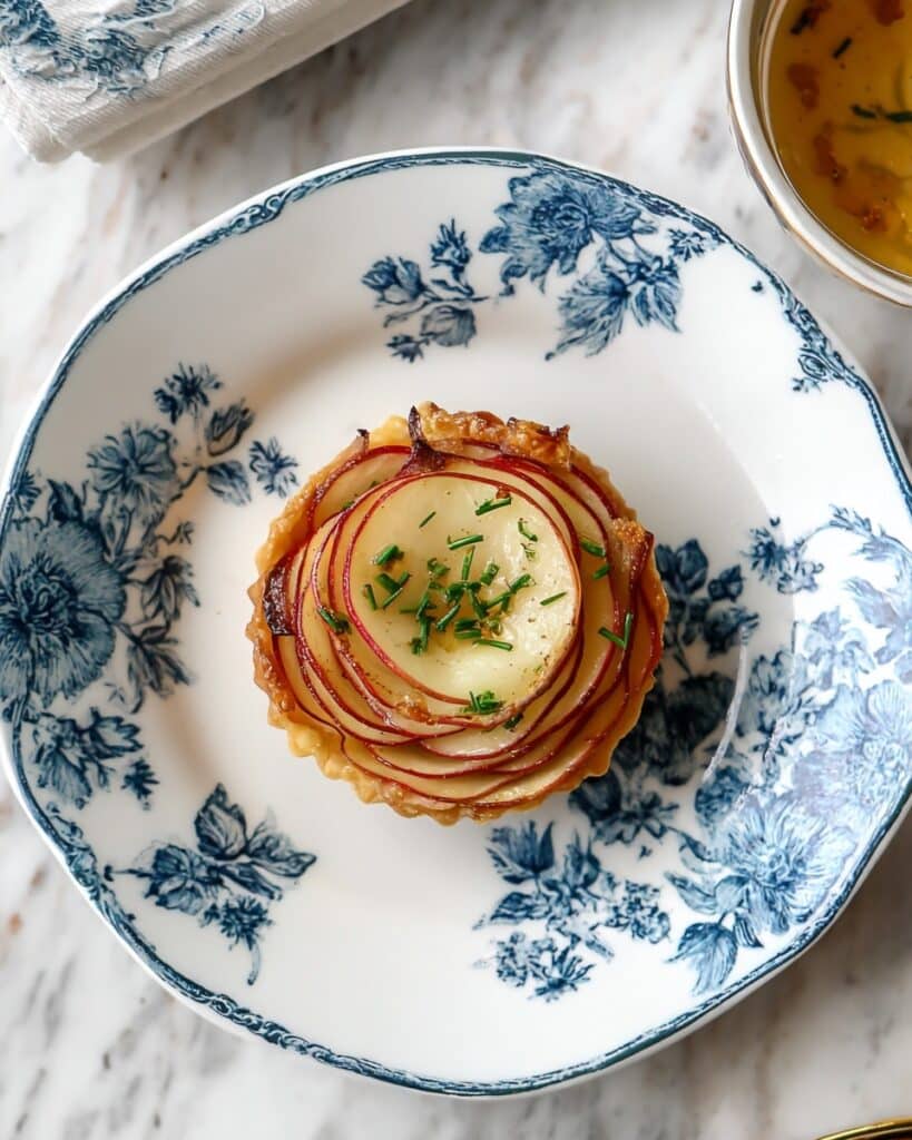 Apple Brie Rosette Pastries Recipe