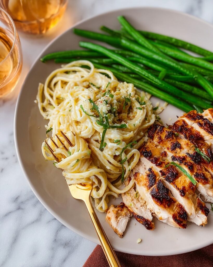 Date Night Spaghetti Alfredo with Chicken Recipe