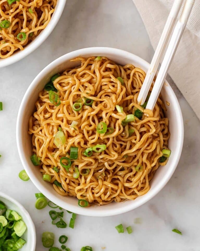 Sesame Garlic Ramen Noodles Recipe