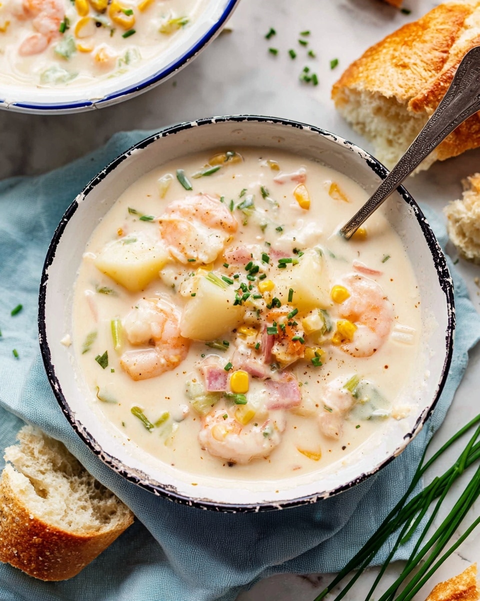 A clear glass bowl sits on a white marbled surface, filled with a creamy orange sauce that has small red flecks scattered throughout, giving it a slightly textured look. A silver spoon is dipped into the sauce, resting inside the bowl angled to the right, with the sauce smoothly coating the spoon's surface. The sauce appears thick and glossy with a smooth texture. photo taken with an iphone --ar 4:5 --v 7