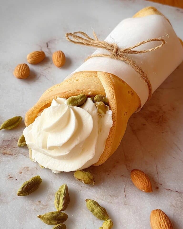 Semmelwrap with Almond Cream and Whipped Filling Recipe