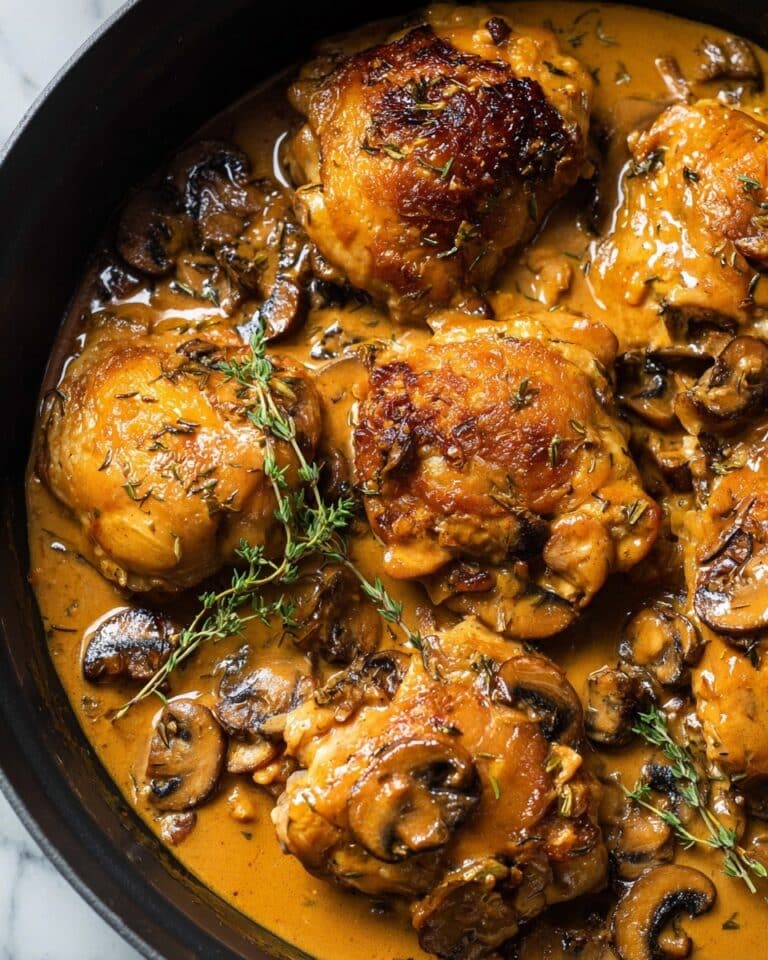 Creamy Chicken and Mushroom Skillet Recipe