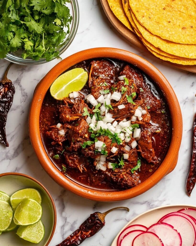 Mexican Birria: Tender Braised Beef in Red Chile Broth Recipe
