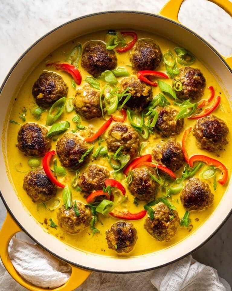 Jerk Meatballs in Coconut Curry Sauce Recipe