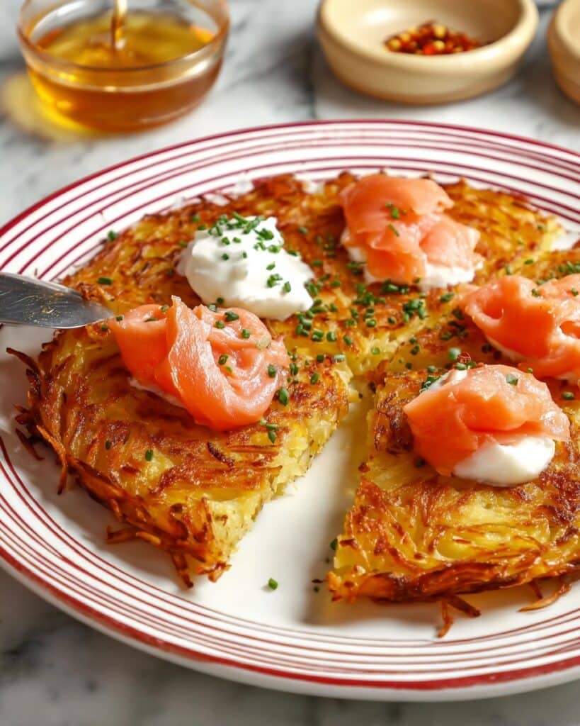 Smoked Salmon Honey Rösti Recipe