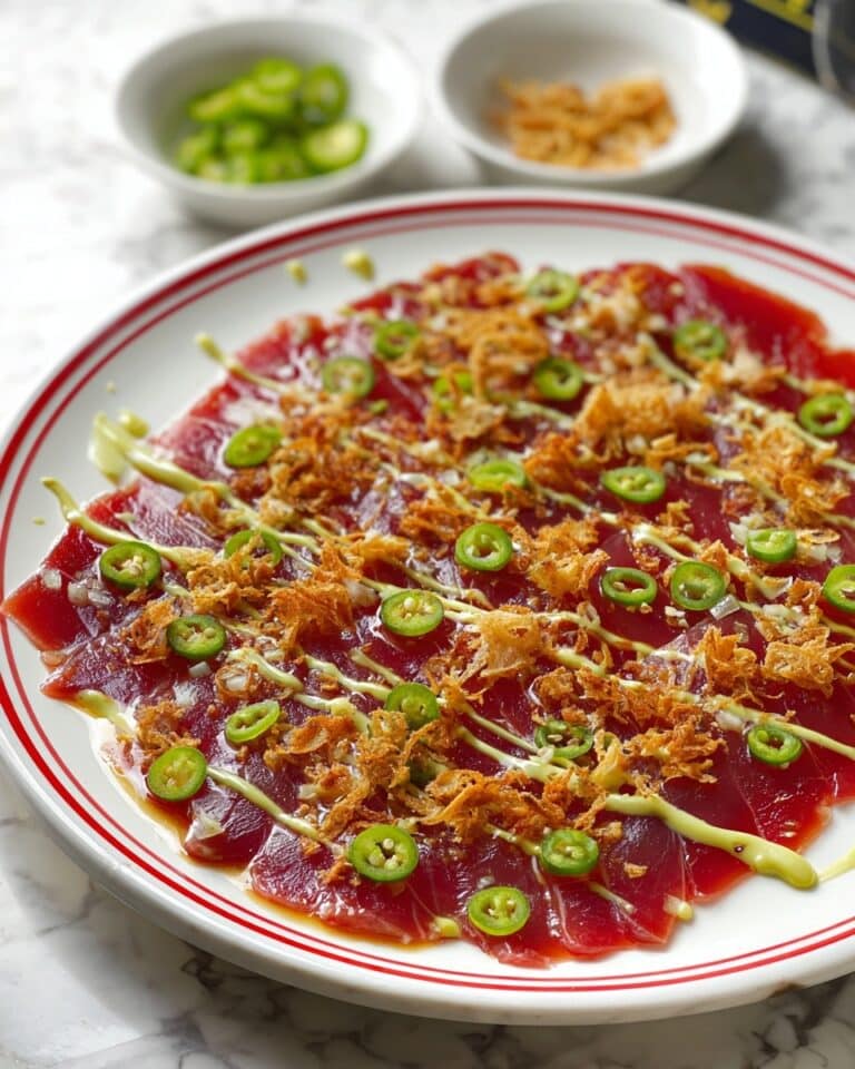 Tuna Carpaccio with Yuzu Mayo Recipe