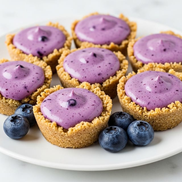 No-Bake Healthy Blueberry Tarts Recipe