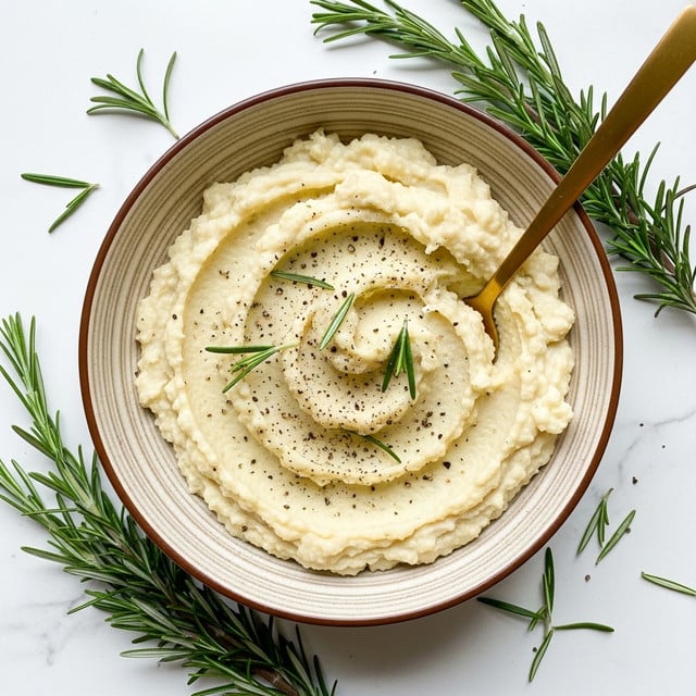 Garlic Mashed Cauliflower Recipe