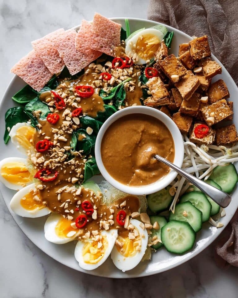 Gado Gado: Authentic Indonesian Salad with Rich Peanut Sauce