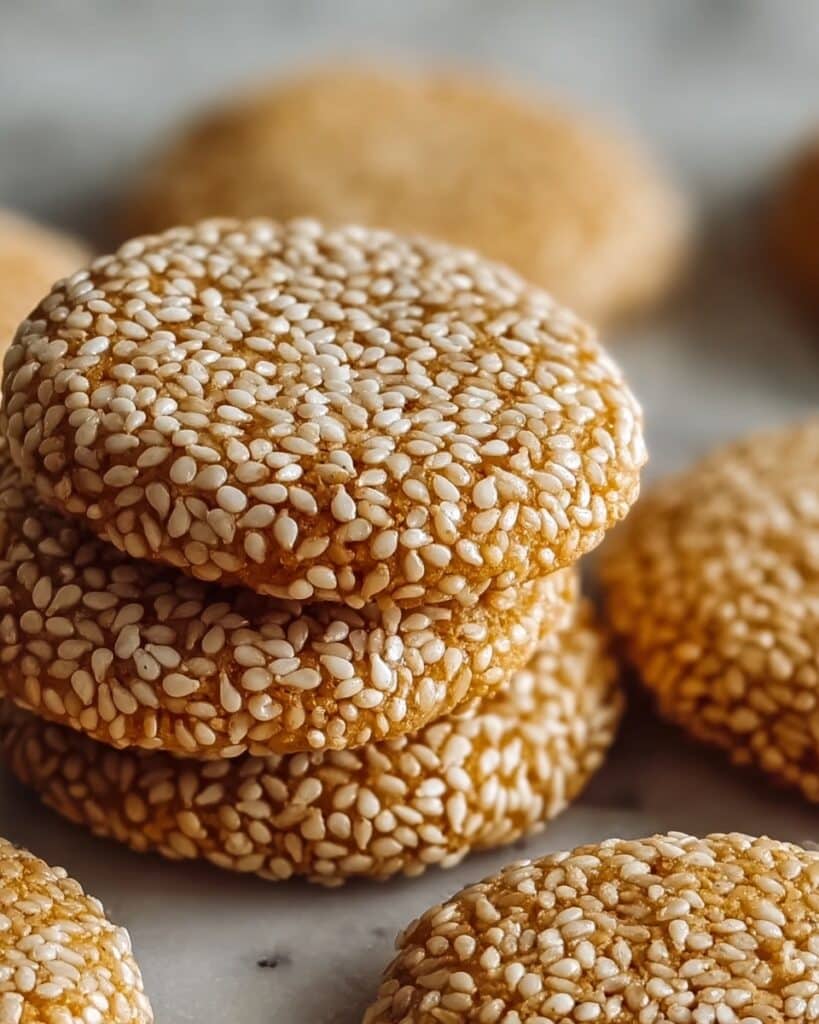 Irresistibly Chewy Sesame Honey Cookies Recipe