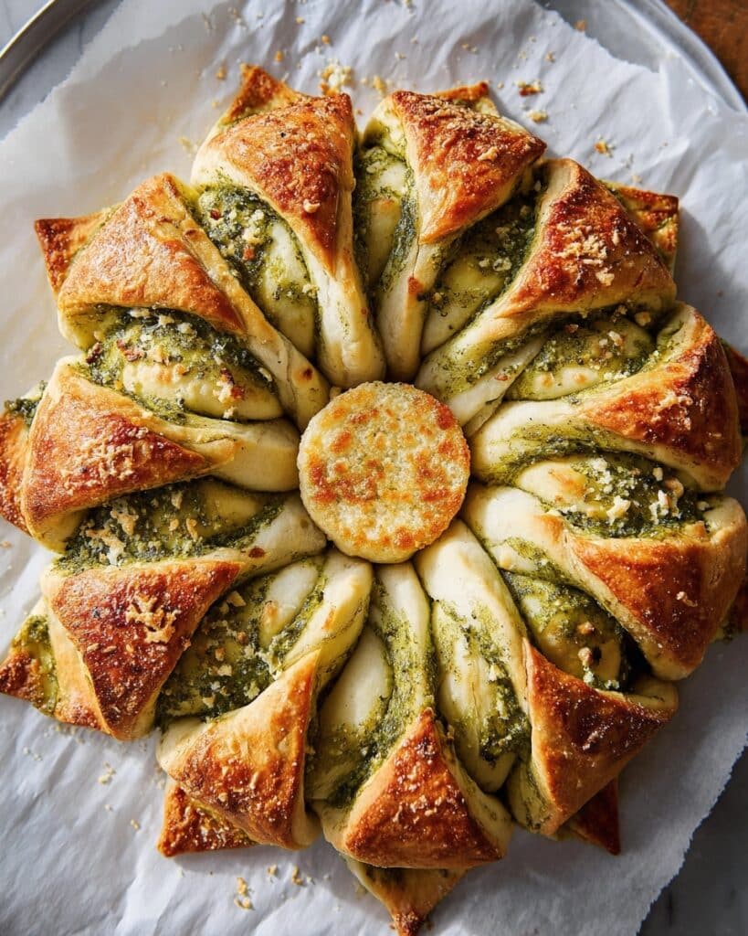 Pesto Pizza Stuffed Star Bread Recipe