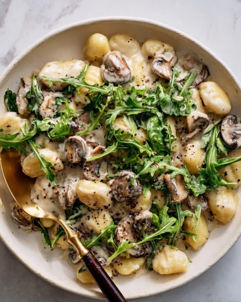 Creamy Mushrooms and Gnocchi Recipe