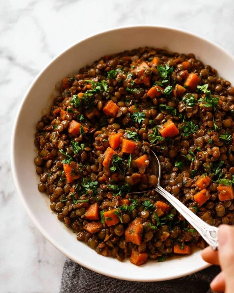 Lentil Ragout – French Puy Lentil Side Dish Recipe