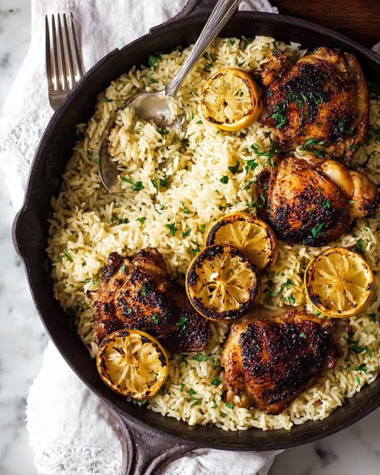 One Pot Greek Chicken and Lemon Rice Recipe