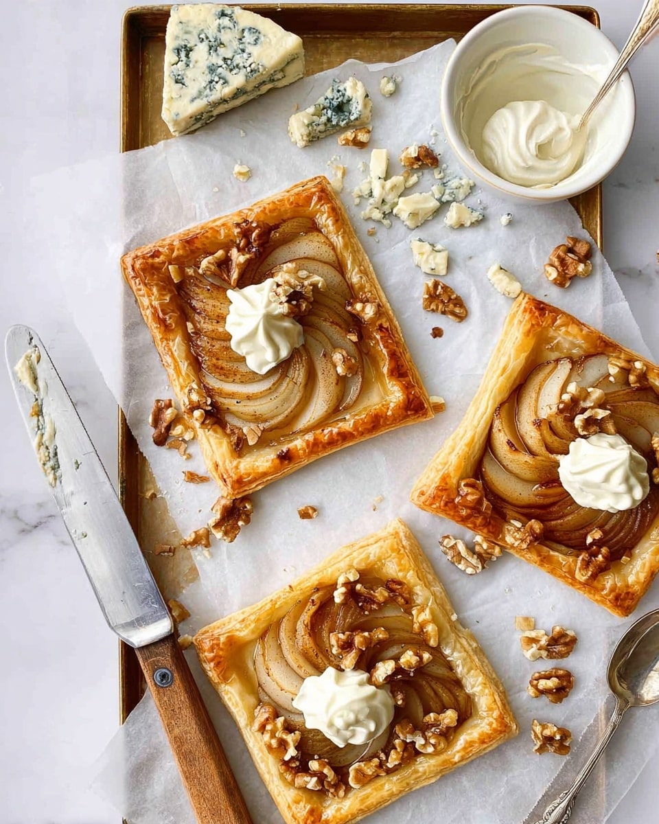 Caramelized Pears and Blue Cheese Tart Recipe