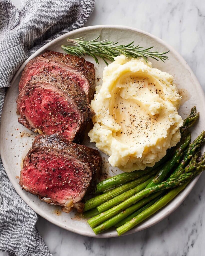 Herbed Butter-Rubbed Ribeye Roast Recipe
