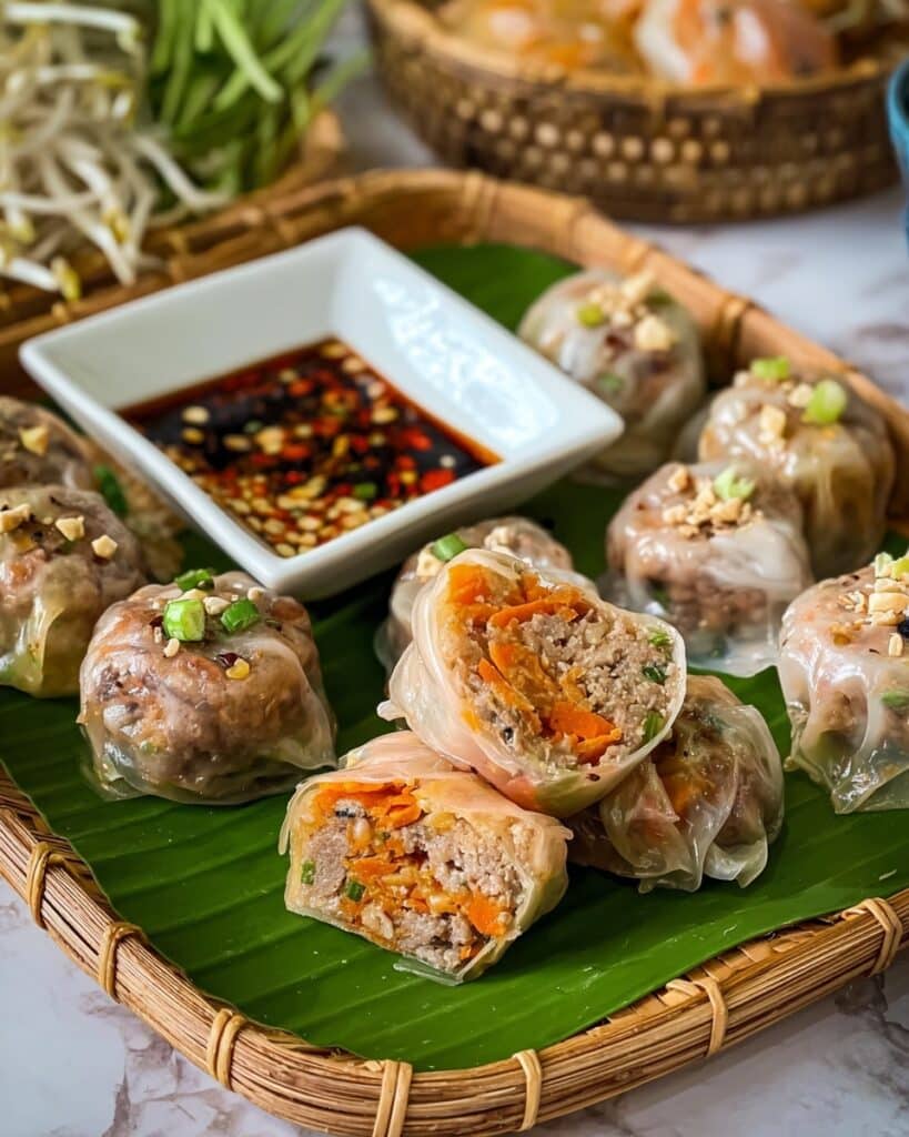 Crispy Rice Paper Chicken Dumplings Recipe