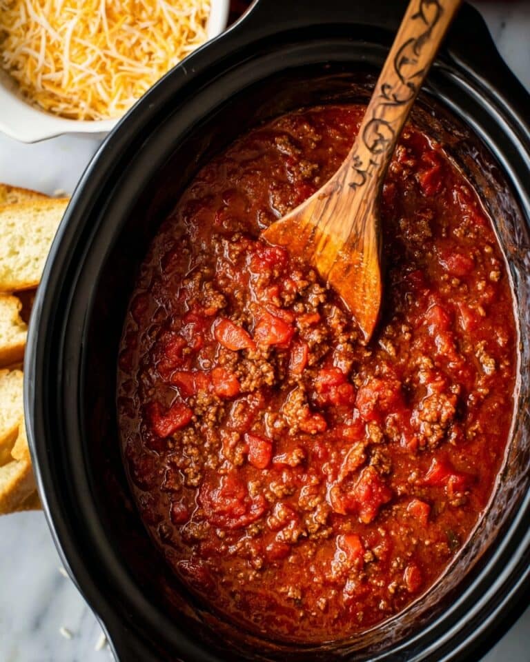 Slow Cooker Spaghetti Sauce Recipe