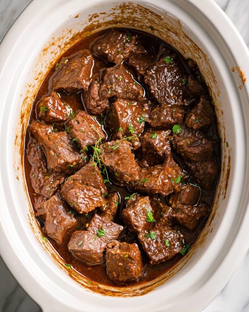 Slow Cooker Steak Bites Recipe