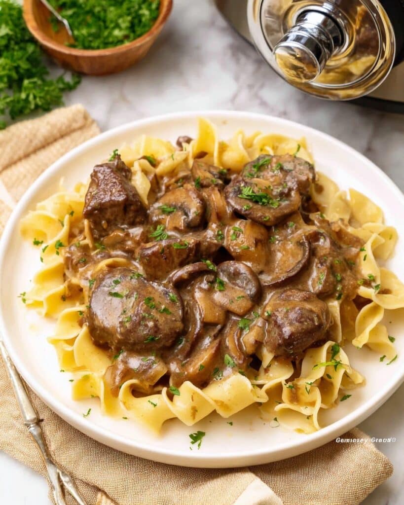 Crock Pot Beef Stroganoff Recipe