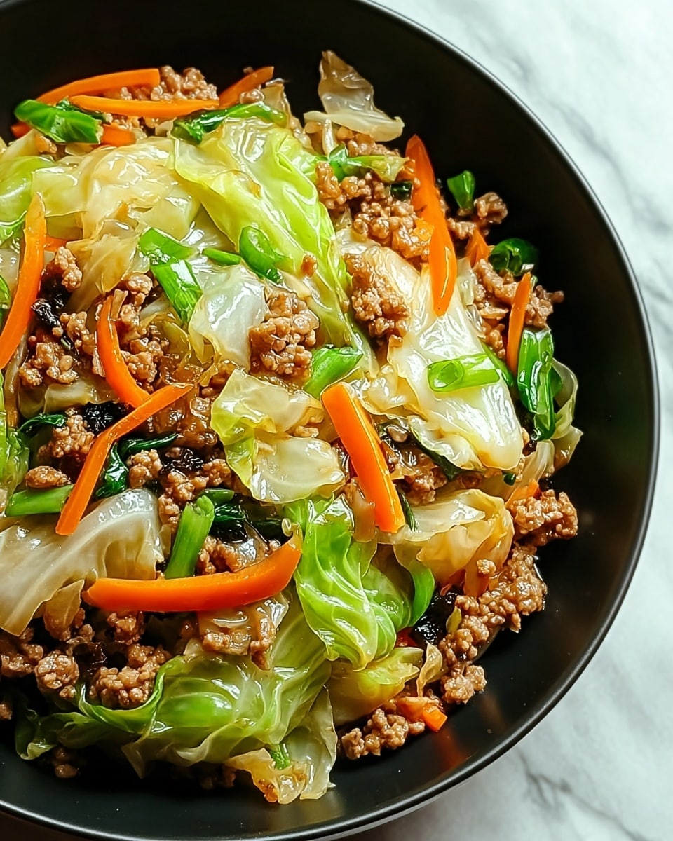 Effortlessly Delicious Chinese Ground Beef and Cabbage Stir Fry Recipe