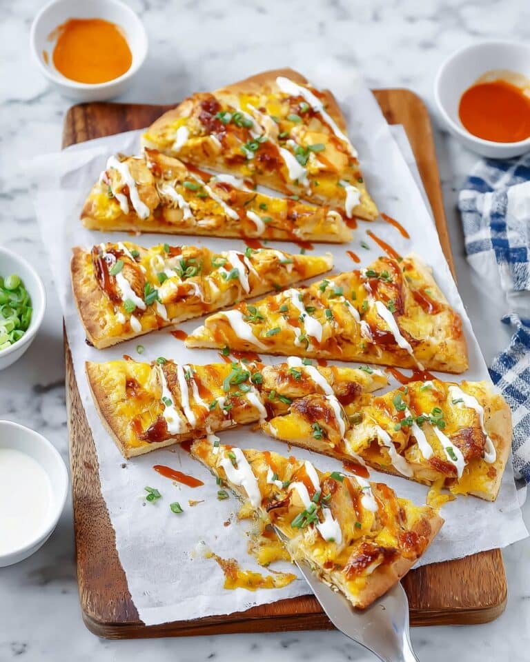 Buffalo Chicken Flatbread Recipe