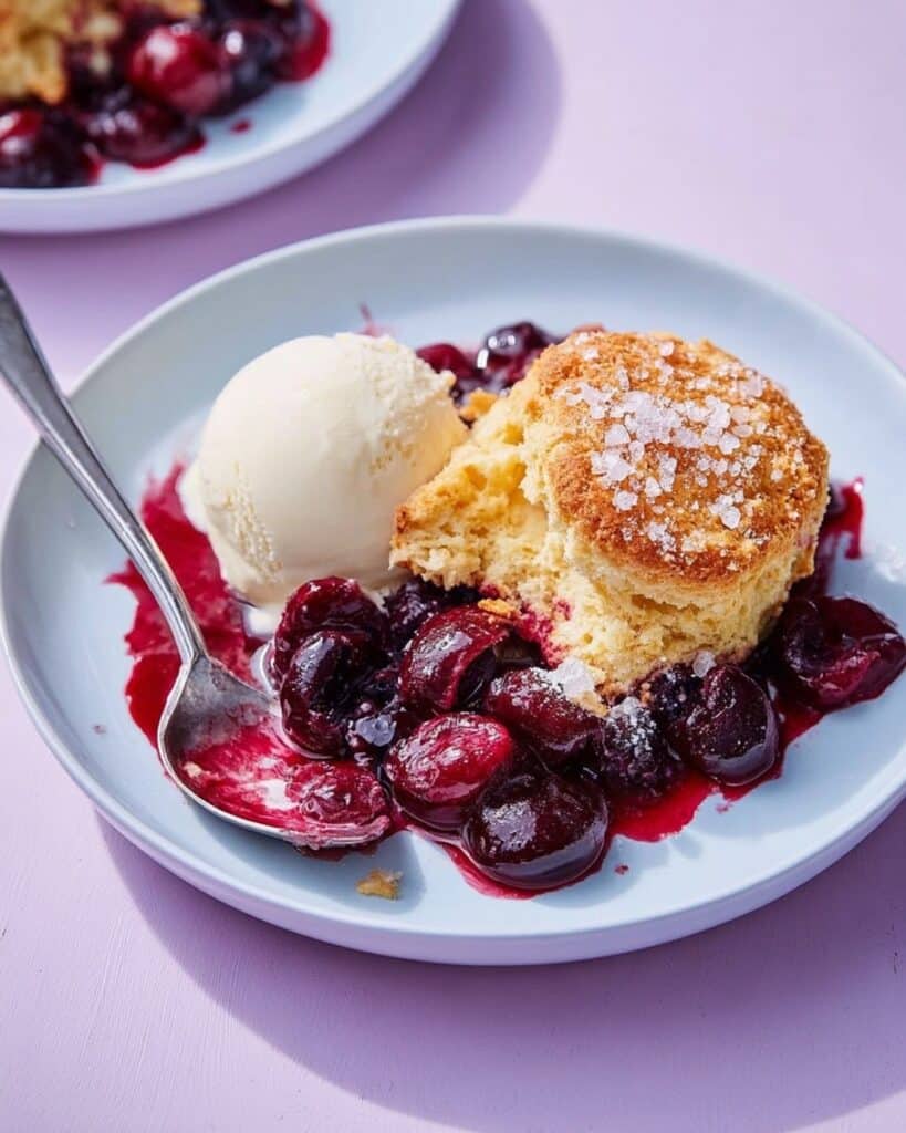 Buttermilk Biscuit Cherry Cobbler Recipe