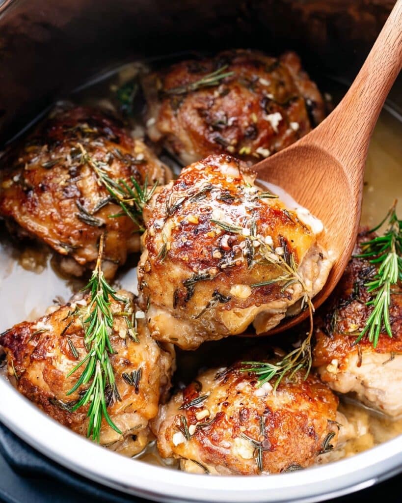 Instant Pot Garlic Herb Chicken Thighs Recipe