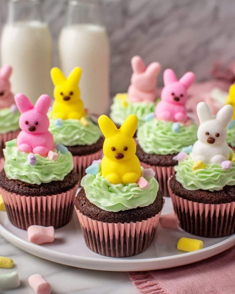 Chocolate Peeps Cupcakes with Buttercream Recipe
