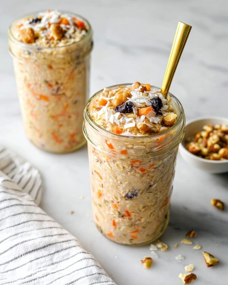 Carrot Cake Overnight Oats Recipe
